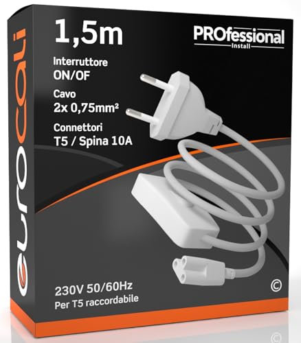 Cavo di Alimentazione per Luce LED Sottopensile con interruttore