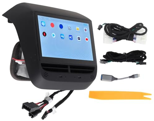 Aramox Rear Display Panel, 7in Rear Seat Display Screen HD 1024x600 Pixel LCD Air Conditioning Control IPS Multimedia Entertainment Player Kompatibel mit Y