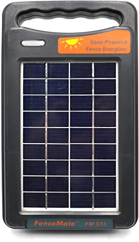 FenceMate Output 0.15 Joule 2 km Range All-Weather Working Solar Fence Energiser for Temporary Fence, Netting at Paddock, Backyard, Camp