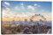Sonnenuntergang über Wien Leinwandbild von George Pachantouris 30 x 20 cm Wandbilder Wanddeko