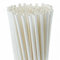 500 pailles jetables blanches en papier longeur 20 cm et diamètre 6 mm