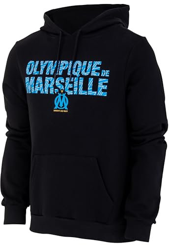 OLYMPIQUE DE MARSEILLE Sweat Capuche Fan Om - Collection Officielle Homme - Taille M