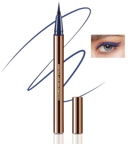Boobeen Flüssiger Eyeliner-Stift, Wasserfester Bunter Augen-Makeup-Konturenstift mit Ultrafeiner Filzspitze, Ink Liner Eyeliner Lang Anhaltend, Schnell Trocknend, Gleitet Leicht Auf