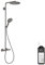 Colonne de douche thermostatique HANSGROHE Raindance Select S 240 noir chromée brossée + nettoyant Briochin