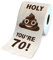 Prank Toilet Paper - Funny Birthday Rolls for 30th-90th, Happy Decoration Gift for Women and Men (70)