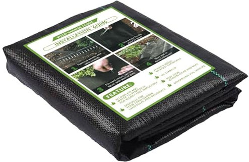 XVZ Unkrautvlies Gartenvlies 2m x 5m, 10m² 90g/m² Unkrautvlies wasserdurchlässig reißfestes Gewebe Unkrautflies, Anti-Unkrautvlies Pflanzfolie für Garten, Hochbeet, Einfahrt, Steinbeet