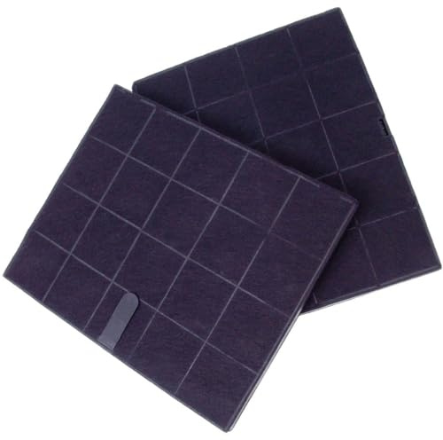 SOS Accessoire 2 Kohlefilter 235 x 190 mm AFFCAF16 Wandmontage Dunstabzugshaube Lila Edelstahl Kohlefilter für Dunstabzugshaube Airforce AFFCAF16 Airforce de Dietrich Electrolux