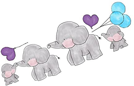 Abaodam Kinderzimmer Aufkleber tiermotive wanddeko wandsticker wandornament stickerbögen Tieraufkleber Hintergrund schöne Tapete Punkte Aufkleber Ballon Applikationen Wandaufkleber