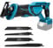 Scie sabre sans fil compatible avec Makita 18 V, avec 4 lames de scie, 3200 tr/min, scie à bois électrique à vitesse variable pour couper le bois, le métal et le PVC (sans batterie)