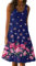 Kleid Damen Abendkleid Lang Etuikleid Damen Elegant Ballkleid Knielang Elegant Kleid Cocktailkleid Leichte Freizeitkleid Mit Taschen Freizeit Lose Sommerkleid Brautjungfernkleider Lang（2-Blue,M）