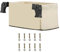 perfk Klappbarer Wagenwagen, Hecktasche, Wagenkorb, Gartenwagentasche, Handschiebewagen-Zubehör für Camping, Picknick, Strand, Garten, Weiß