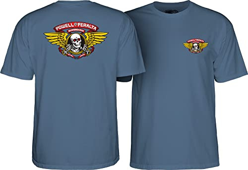Powell Peralta Winged Ripper T-Shirt, Indigo Blue, 3XL