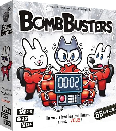 Asmodee | Bomb Busters | ES | Cocktail Games | 12+ | 2-5 Jugadores | 30-60 Minutos | Juego Familiar | Juego de Mesa Cooperativa | Adultos & Niños | Desactivar la Bomba en Equipo | Estrategia