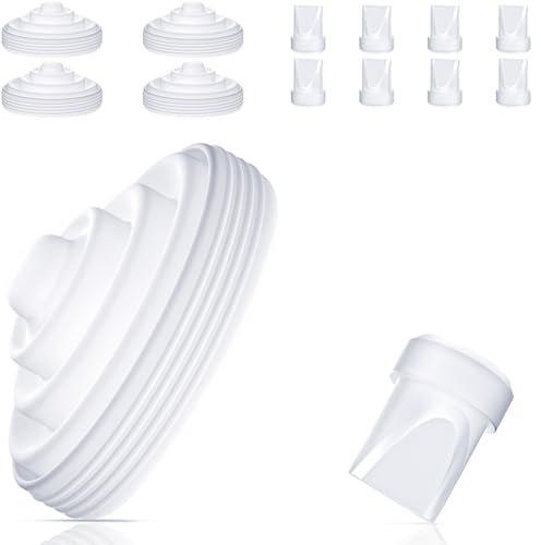 8Pcs Duckbill Valves and 4Pcs Diaphragm Compatible with Momcozy M5 Breast Pump, Food Grade Silicone Duckbill Valves Breast Pump Replacement Parts for M5 Breast Pump, M5 Pump Parts Accessories