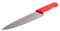 THE SMITHFIELD Samprene 8 Chef’s Knife – Versatile High-Carbon Stainless Steel Blade with Ergonomic Polypropylene Handle – Red Handle - Raw Meat Preparation– Dishwasher Safe