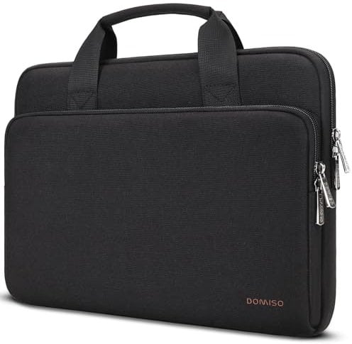 DOMISO 14 inch Water-Resistant Laptop Sleeve Bag Carrying Case with Handle for 14 Dell/HP Pavilion Envy/ThinkPad IdeaPad/ASUS Vivobook,Black