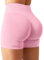 YEOREO Damen Sport Shorts Invisible Scrunch Butt Lifting Gym Workout Shorts 4.5 Seamless Kurze Leggings Damen Push Up Booty Biker Shorts Rosa M