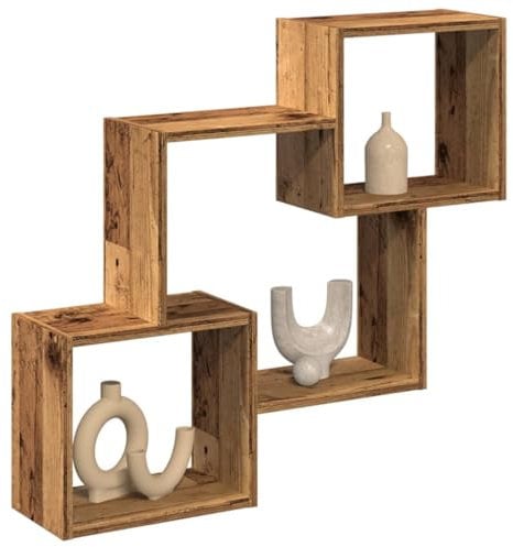 BOWEKAM Home & Garden-Hängeschrank 78x18x71 cm Altholz Holzmöbel Wahl