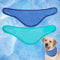 EXPAWLORER Dog Cooling Bandana - 2 Pack Instant Chill Out Adjustable Pet Scarf, Summer Outdoor Ice Collar Cooler, Prevent Sunstroke for Small Medium Large Breeds (Navy Green, L)