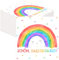 40 Stück Servietten Regenbogen - Einschulung Deko Servietten Schön Dass Du Da Bist, Servietten Kindergeburtstag Tischdeko, Kommunion Feiern Boho Gartenparty