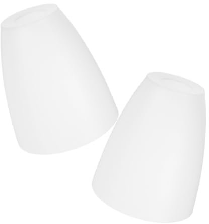 SOLUSTRE Kunststoff Lampenschirm 2 Stück 4.5 Zoll Weiß Ersatz Lampenschirm Für Tisch- Und Stehlampen Wohnzimmer Schlafzimmer Dekoration