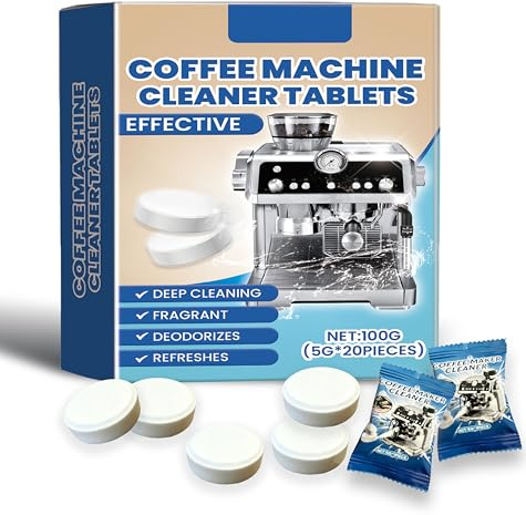 20 Reinigungstabletten für Kaffeevollautomaten, Für Krups, Jura, EQ Series, Siemens Marken Kaffeevollautomaten und halbautomatische kaffeemaschine, Eine Gründliche Reinigung