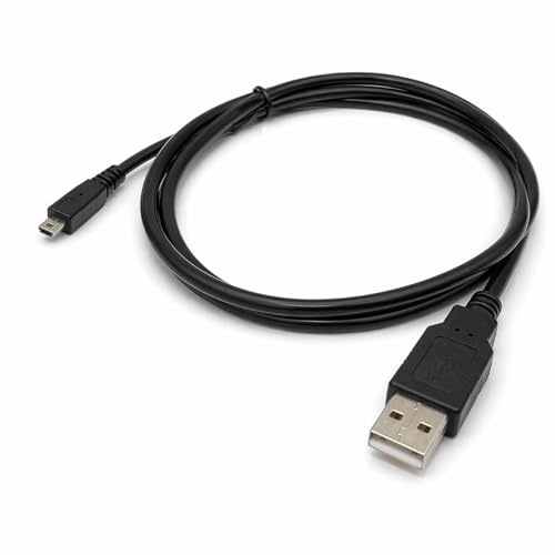USB Lade- und Datenkabel 8-Pin 1,5m für Sony Cybershot DSC-WX9 WX10 WX30 HX5V HX7V HX9V - Mini USB Kamera Kabel, Schwarz