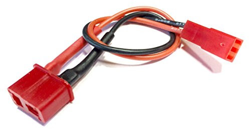 VUNIVERSUM 1x Stück Adapterkabel JST BEC Buchse Male auf T-Dean T-Stecker Female 10cm 20AWG 200°C Kabel Verlängerung für Lipo Akku RC von Mr.Stecker Modellbau