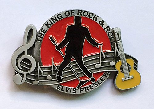 Elvis The King of Rock & Roll Musik Buckle Metall Gürtelschnalle