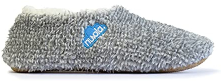 NUVOLA. Hausschuhe Herren Damen Rutschfester Sohle warm gepolstert bequem grau 42/43 EU