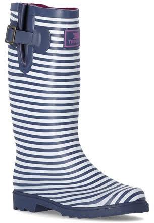 Trespass Samira Ladies Wellington Waterproof Boots Womens Festival Wellies, Navy, 4 UK