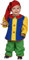 narrenkiste M220025-86 bunt Baby Kinder Zwergen-Kobold Kostüm Gnom Wichtel Gr.86