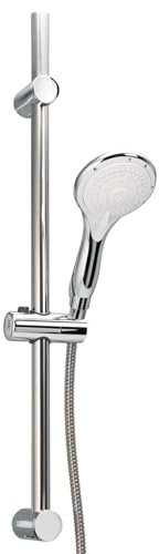 bremermann kit de douche avec douchette en acier inoxydable 1,75 m et barre 71,5 cm
