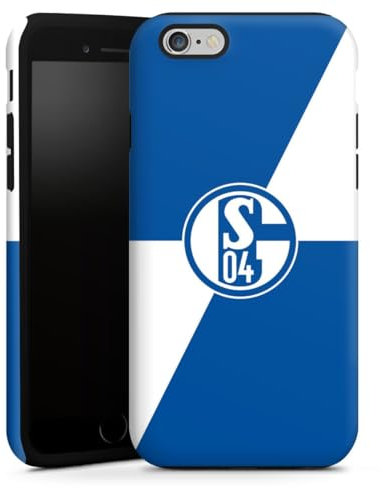 DeinDesign Panzer Handyhülle kompatibel mit Apple iPhone 6 Plus robuste Outdoor Hülle Schutzhülle matt Bundesliga FC Schalke 04 Fußball