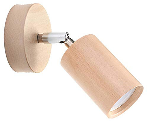 Sollux Lighting Wandleuchte Innen Wandlampe Holz 1 Flammig Naturholz BERG