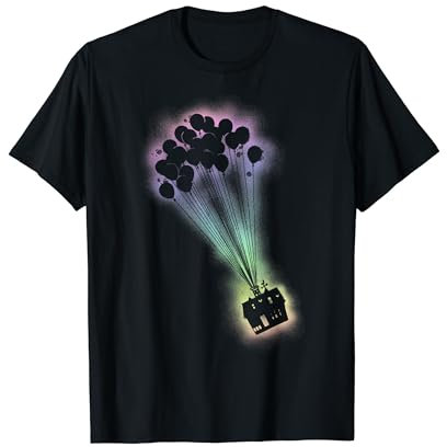 Disney Pixar Up Spray Paint Stencil House Maglietta