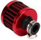 13mm/0.5in Air Intake Breather, rocker cover cone Mini Air Intake Filter Vent Crankcase Breather Universal Air Cleaner Vent Crankcase Breather(Red)