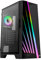 Aerocool Mirage ARGB ATX Mid Tower Case, LED Front, Tempered Glass Side Panel, 2x 12cm ARGB Fans, Black