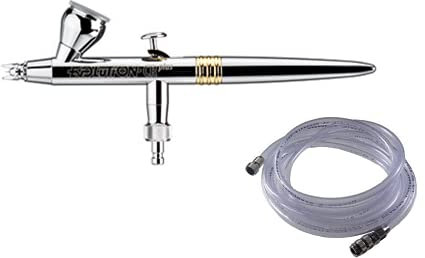 AEROGRAFANDO kompatibel mit Airbrush Evolution CR plus 0.20 Harder & Steenbeck mit PVC-Luftschlauch 2.5 m Harder & Steenbeck komplett mit Schnellkupplung + 1/8 F
