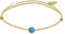 LES POULETTES BIJOUX - Armband Link Kleine Perle der Türkis - Gold
