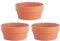 HEMOTON 3 Stücke Kunststoff Blumentopf Rundtopf Terracotta Pflanztopf Kaktus Tontöpfe Sukkulenten Blumentöpfe Plastik Terracotta Töpfe Pflanzkübel Pflanzgefäß Blumenkübel für Innen Außen