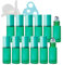 TIANZD Lot de 24, Flacons à Bille pour Huiles Essentielles 5ml – Bouteilles Rechargeables en Verre Vert Mat avec Billes en Acier Inoxydable (1 décapsuleur et 1 entonnoir)