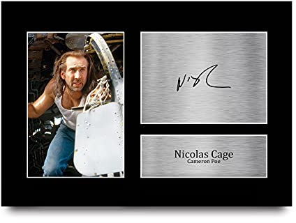 HWC Trading A4 Nicolas Cage Con Air Geschenke Gedruckt, Signiert Autogramm Bild Für Film-Erinnerungsstücke-Fans