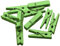 Anawakia Lot de 50 mini pinces à linge en bois pour photos, arts et travaux manuels, pinces décoratives en bois pour photo, papier photo, 3,5 cm (vert)