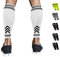 OXFIT Manchons de compression pour mollet pour homme et femme – Soutien pour attelles de tibia, manchons de mollet parfaits pour la course, les crampes musculaires – Paire (M, blanc)