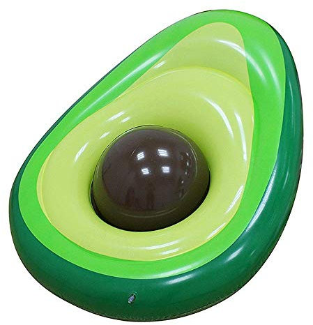 Luftmatratze Pool Schwimmring Erwachsene Luftbetten aufblasbare Avocado schwimmende Entwässerungsbedarf Aufblasbare schwimmende Reihe Wasserspielzeug Floating Bett Erwachsene Kinder zum Abkühlen im Po