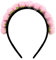 Oblique Unique® Rosen Haarreifen Blumen Haarreif Prinzessin Braut JGA Hochzeit Tanzmarie Fasching Karneval Mädchen Damen Kopfschmuck (Rosa)