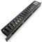 Tupavco Cable Management Raceway - 1U Wire Manager (16 Rings with Cover) Horizontal Rackmount Panel for 19 Server Rack Network Cabinet - TP1715