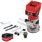 Excel 18V Cordless Router Trimmer with 1 x 5.0Ah Battery - Chuck Capacity 6mm - Speed 12000-30000 RPM - Brushes Motor - Shaft Lock - Dust Nozzle