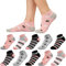 Sneaker Socken Damen 35-38, 10 Paar Baumwolle Kurze Socken Mädchen Söckchen, Mehrfarbige Sneakersocken Bunte Damensocken mit Streifen Pünktchen